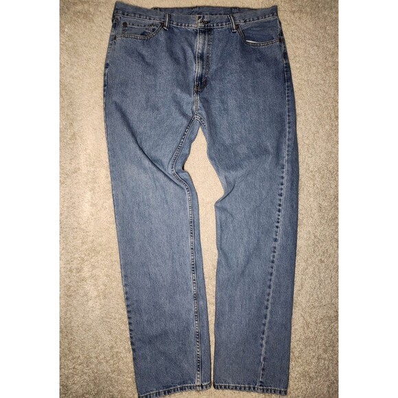 Levi’s 505 Regular Fit Men’s Jeans 40x36 Blue Medium Wash Denim Red Tab - Picture 1 of 6